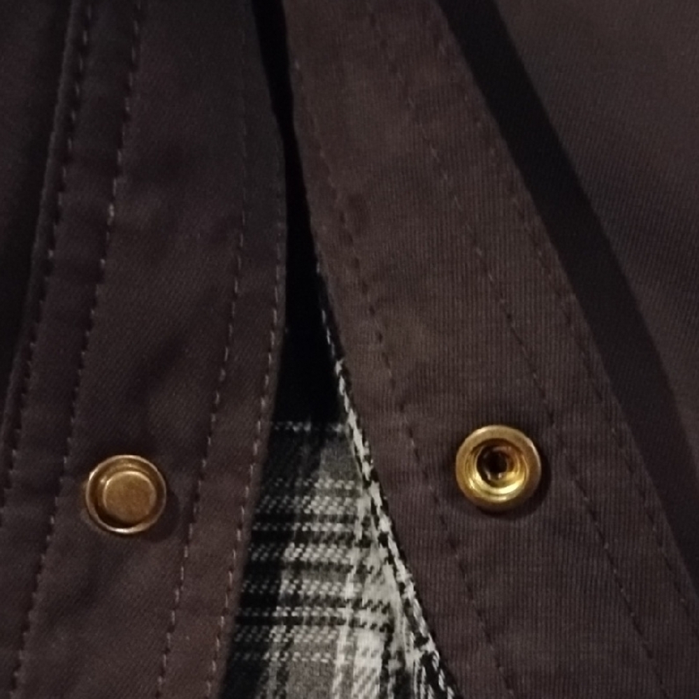 Men's Brownish Green Shirt Jacket - Picture 8 of 9